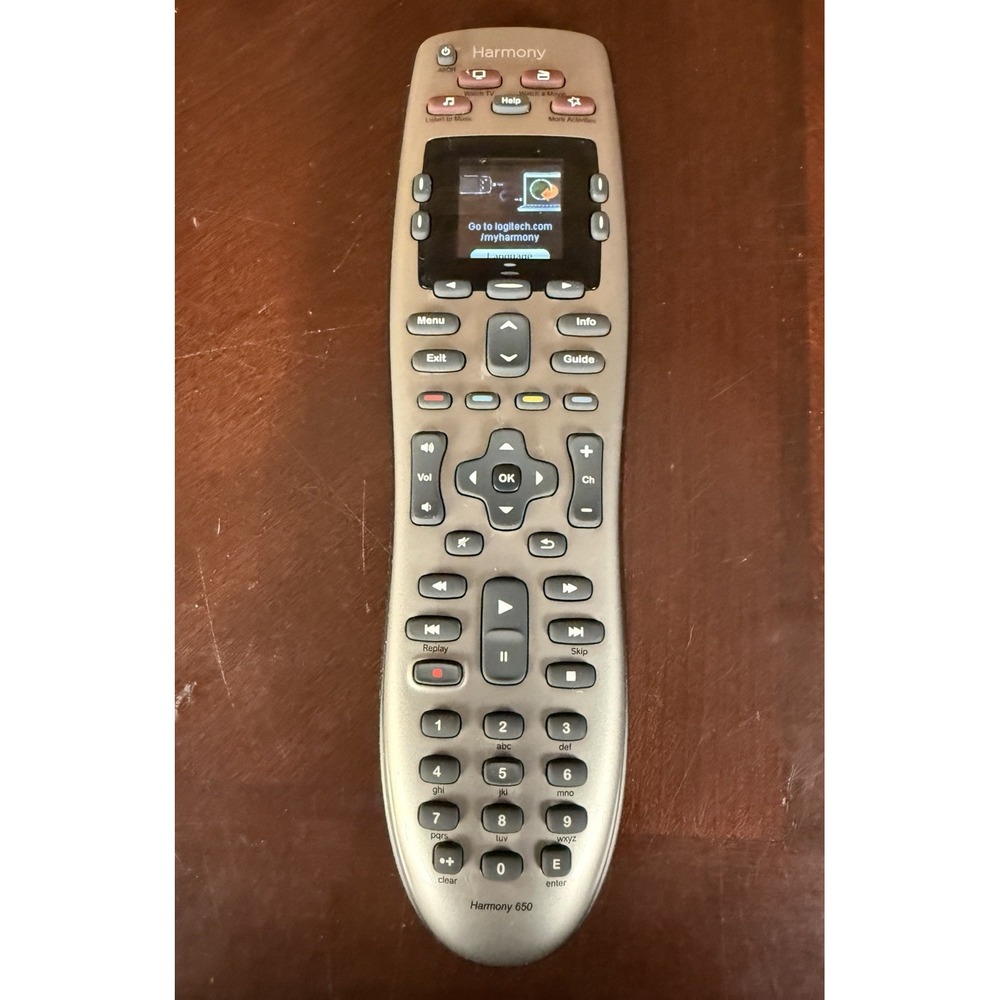 Logitech Harmony 650 Universal Remote Control - Tested & Working